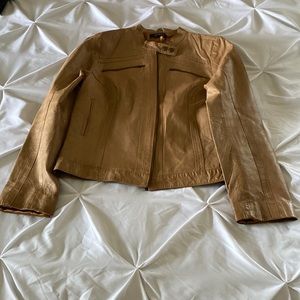 Vintage Tan Leather Jacket